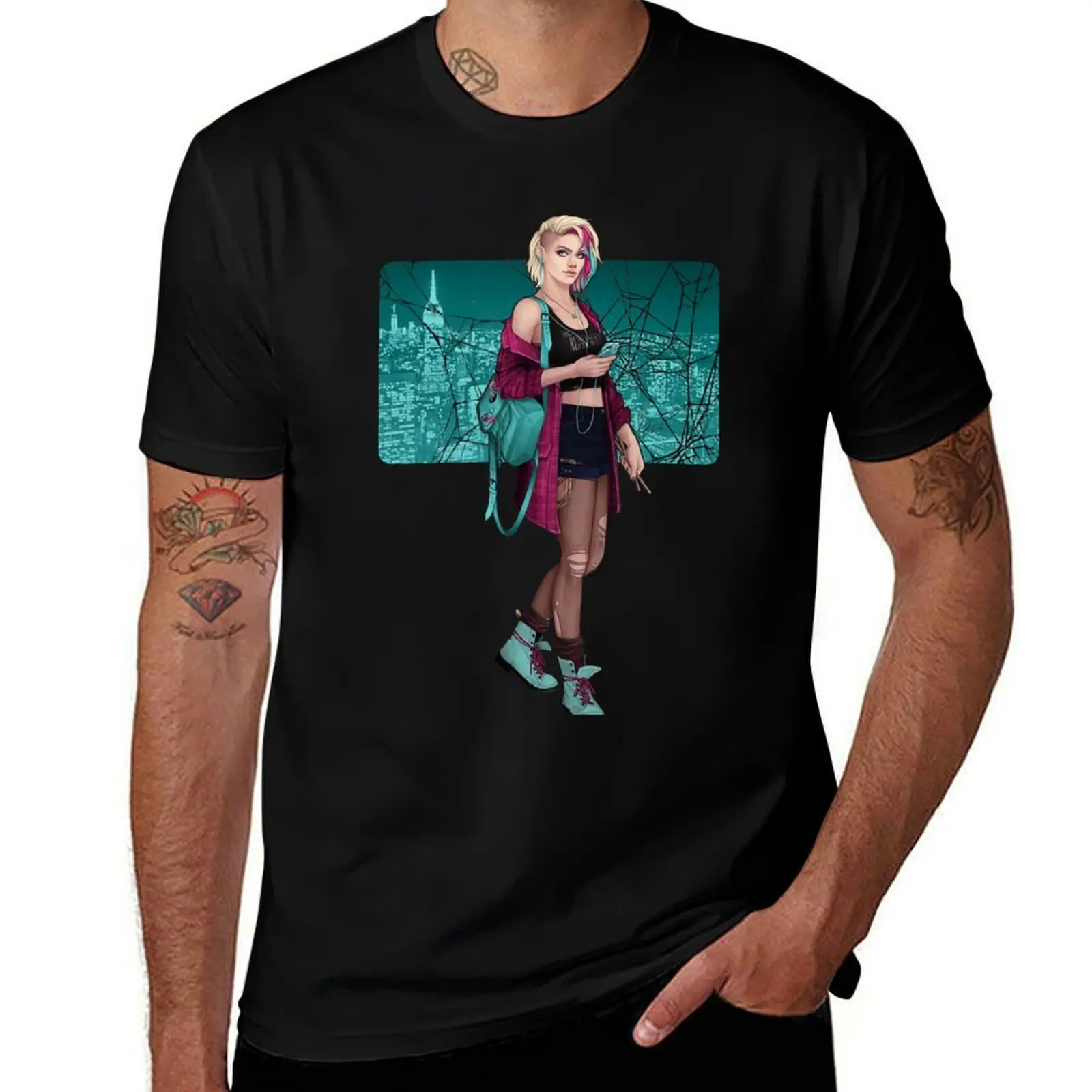 NYC - Teal T-Shirt Long Lasting Casual T-Shirt