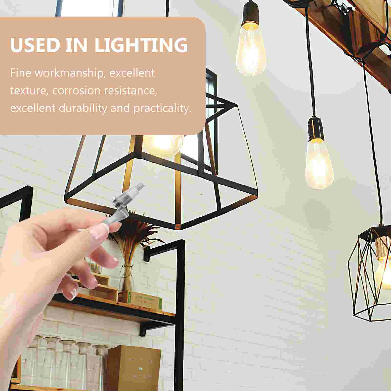 12 ชิ้นปรับเชือกลวดตะขอแขวนสําหรับรางตะขอสตริงแสงแขวนชุดสายตะขอทนทานทนทานแบริ่งรับน้ําหนักที่แข็งแกร่ง