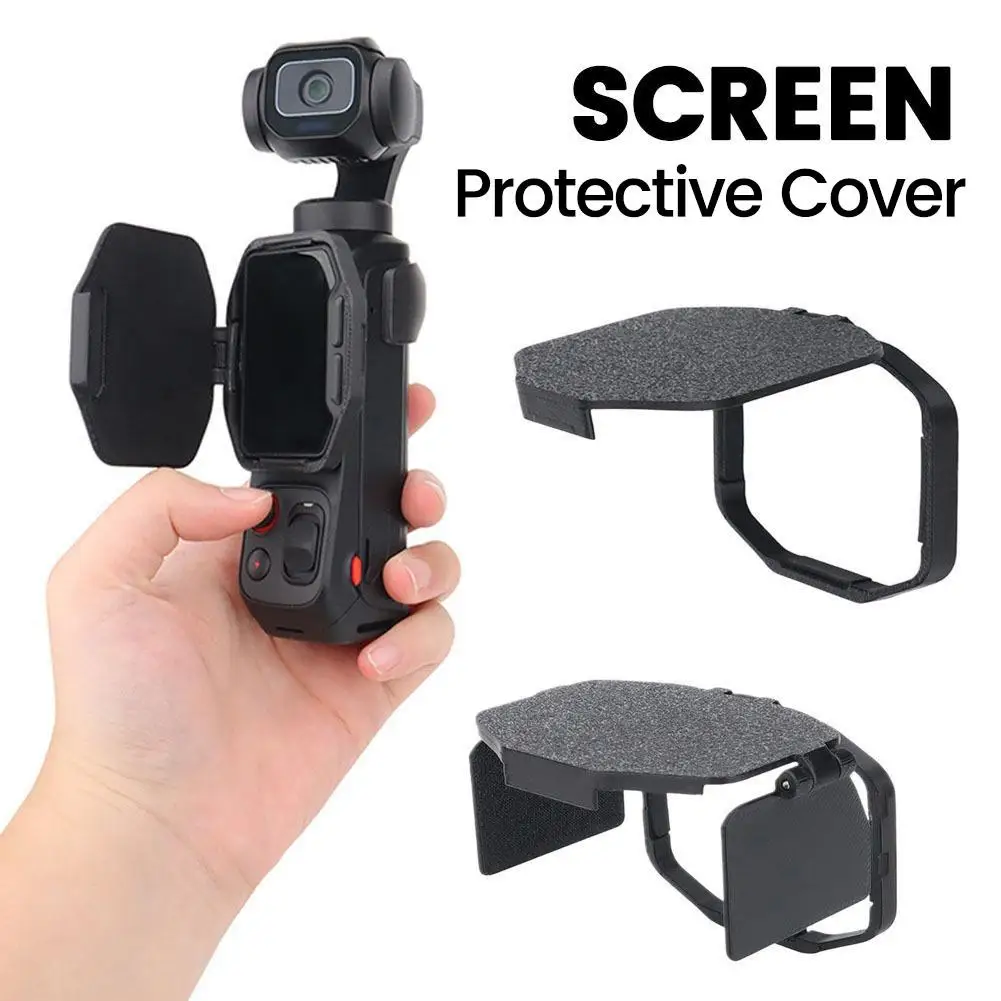 Screen Sun Hood Sunshade for Insta360 Luna Ultra Accessories+Screen Protector 2 IN 1 Protective Anti-Glare Anti-scratch Cover