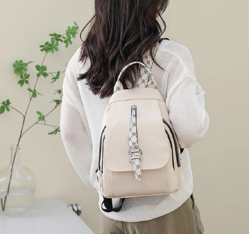 2025 New Fashion Design Soft Leather Women Backpack High Quality Travel Double Shoulder Bags Large Capacity School Bag Sac A Dos