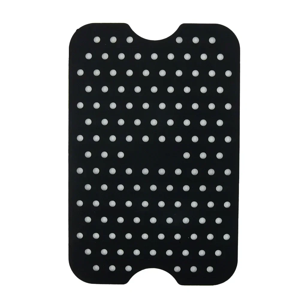 Brand New Fryer Silicone Mat Silicone Mat Black Easy To Clean Red Size:20*13*0.2cm 2pcs For Everyday Home Baking