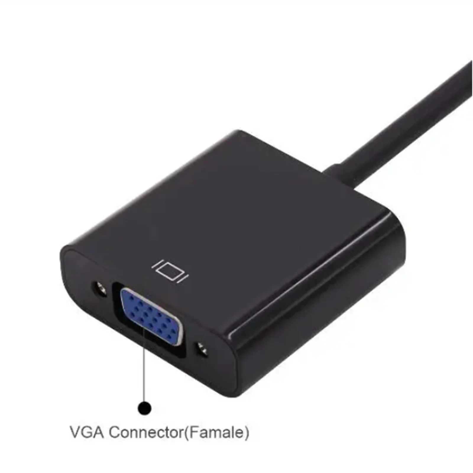 DP to VGA Adapter Cable 20cm 1080P DisplayPort Male to VGA Female Converter Adapter For TV Laptop Computer Projector Accessories