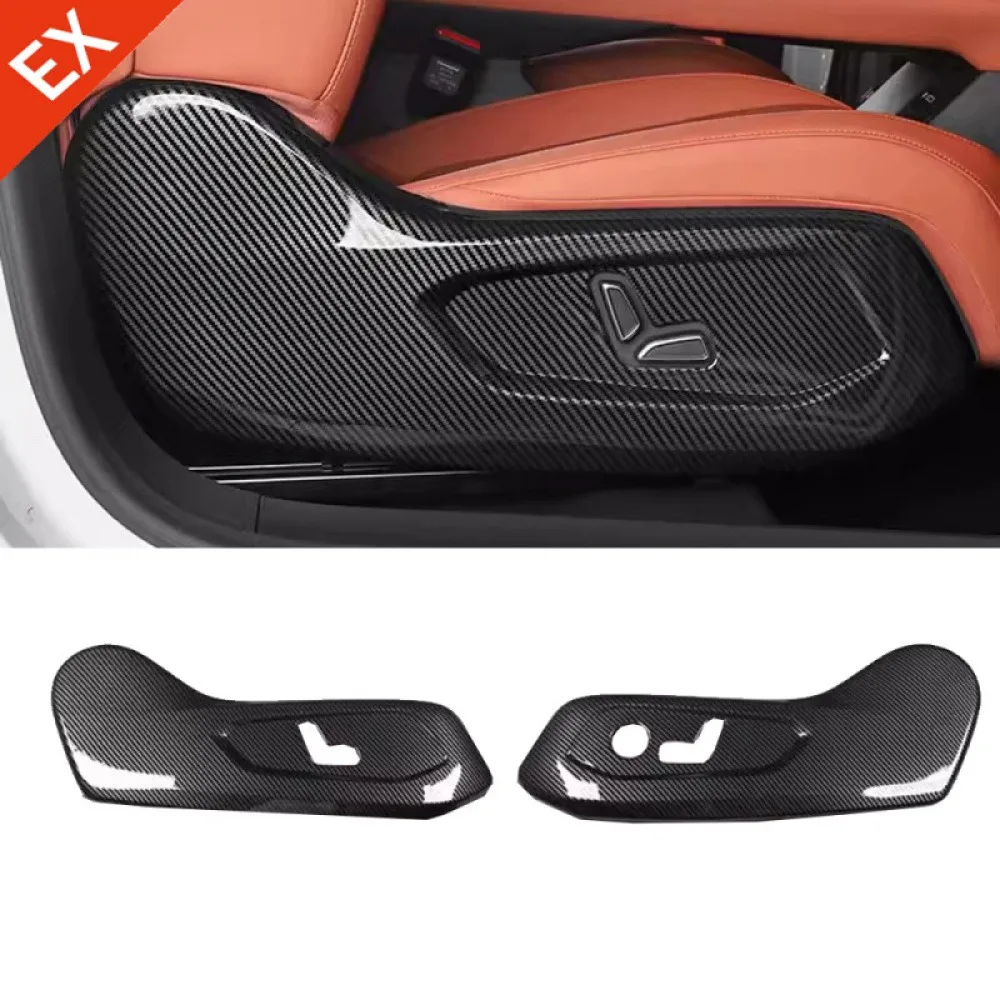 

For CHANGAN Deepal S07 2023-2024 Car Accessories Carbon Front Seat Adjustment Button Frame Trim Decorative Interior Sticker