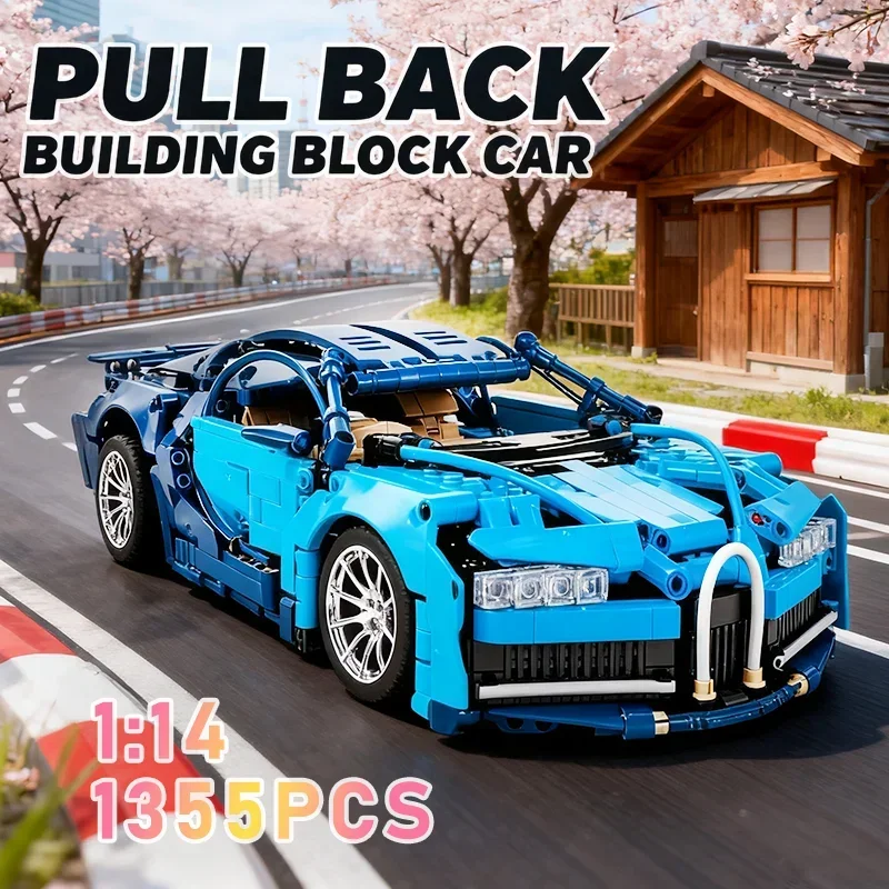 Stad Technische Mechanische Blokken Racing Bouwsteen 1300 + PCS Racewagen Set Kinderen STEM Educatief Speelgoed Snelheid Sportwagen Modellen