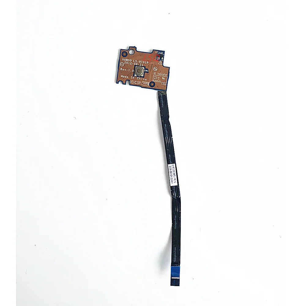 LS-9101P For Dell INSPIRON 15 3537 3521 5537 5521 3540 Laptop Power Button Board With Cable 100% Test OK