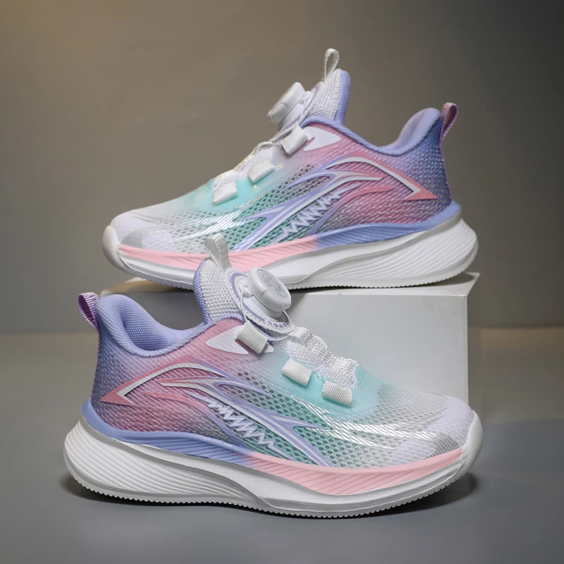 

Unisex Kids Sports Shoes Mesh Breathable Sneakers Lightweight Non Slip Casual Running Footwear for Outdoor School Daily Wear