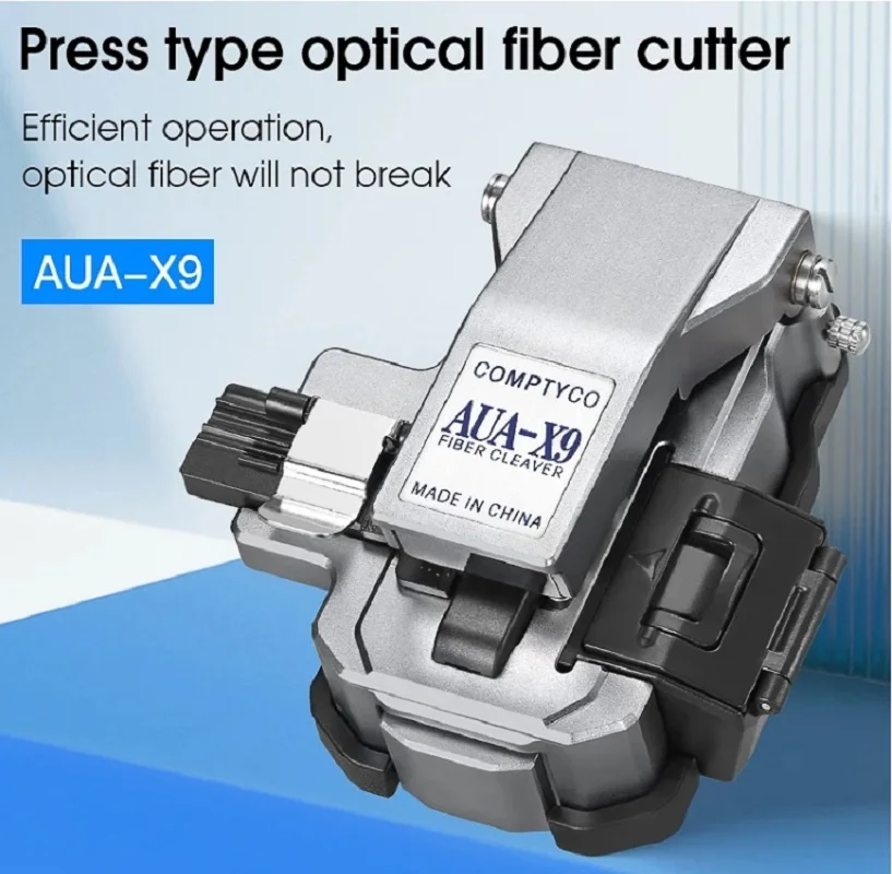 

AUA-X9 FTTH High-precision for Cold Joint/Hot Melt Optical Fiber Cleaver Machine 24 Surface Blade cutting Tool