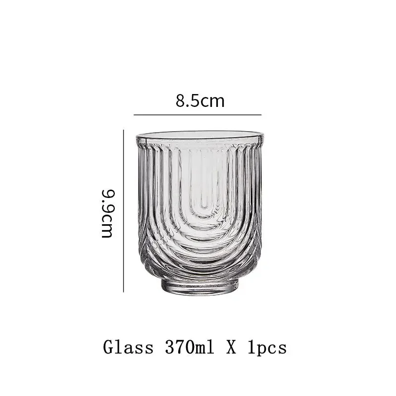 Nischen glas American Ice Latte Kaffeetasse, Handgemachte, kleine U-Saft becher, Wasser becher, Getränke becher, einfacher neuer Stil, Kawaii Wave