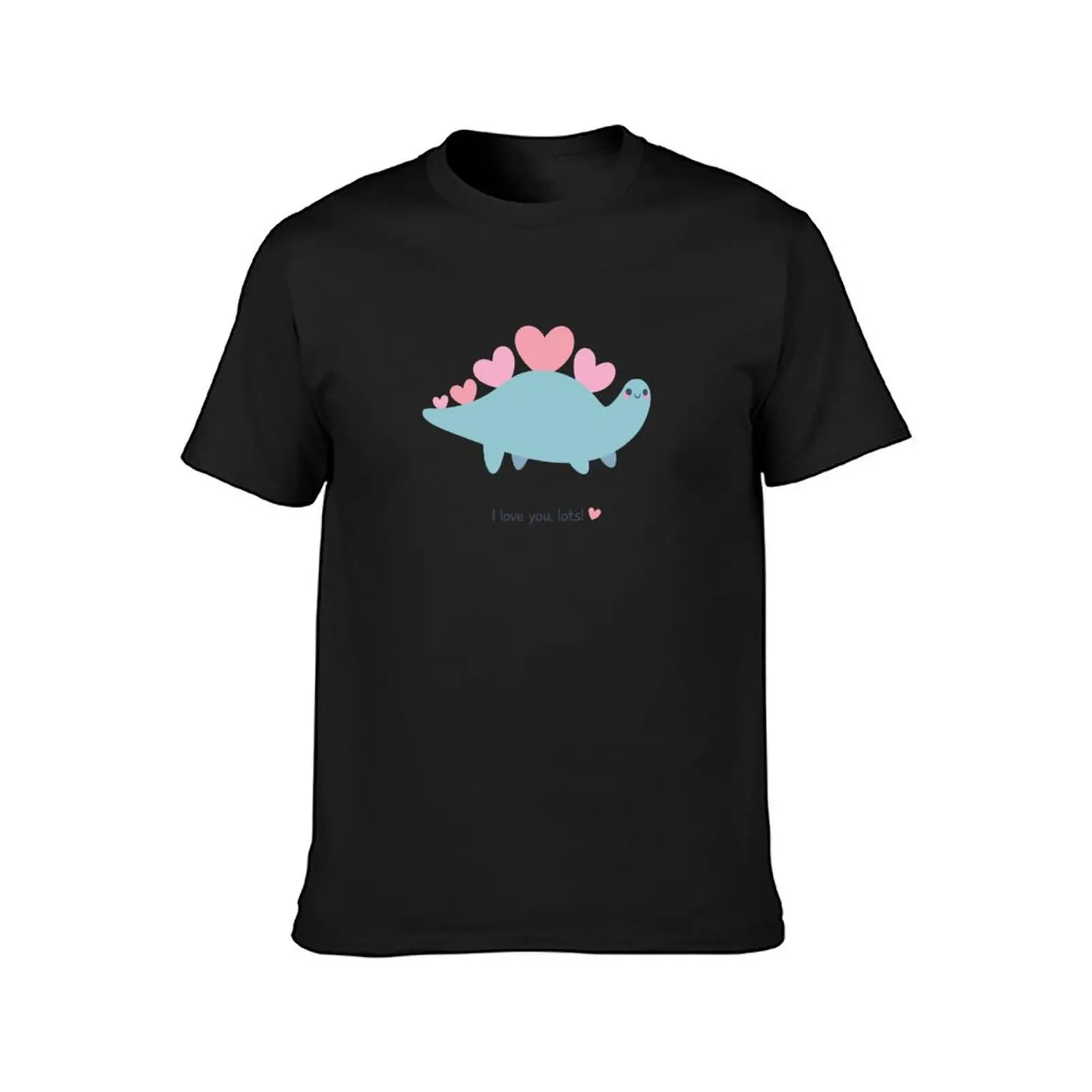 Stegosaurus says I Love You, Lots! T-Shirt tees anime clothes mens white t shirts