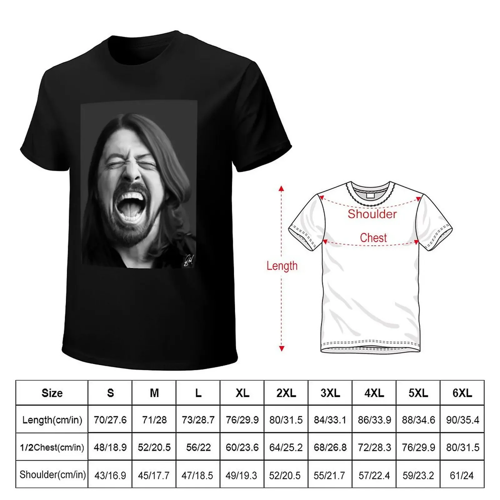 Grohl T-Shirt blacks new edition vintage oversized t shirts for men