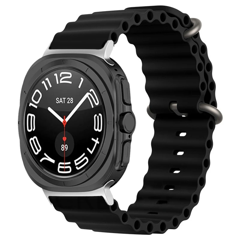 Ocean Band For Samsung Galaxy Watch ultra Strap 47mm Accessories Sport silicone Bracelet correa Galaxy Watch 7 ultra 47mm Strap