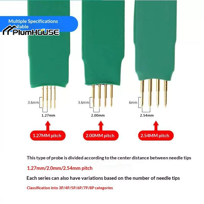2.54mm 2.0mm 3P 4P 5P 6P Spring Test Needle Pin Program STC STM32 STM8 Chip Machine Burning Write Microcontroller Programmin