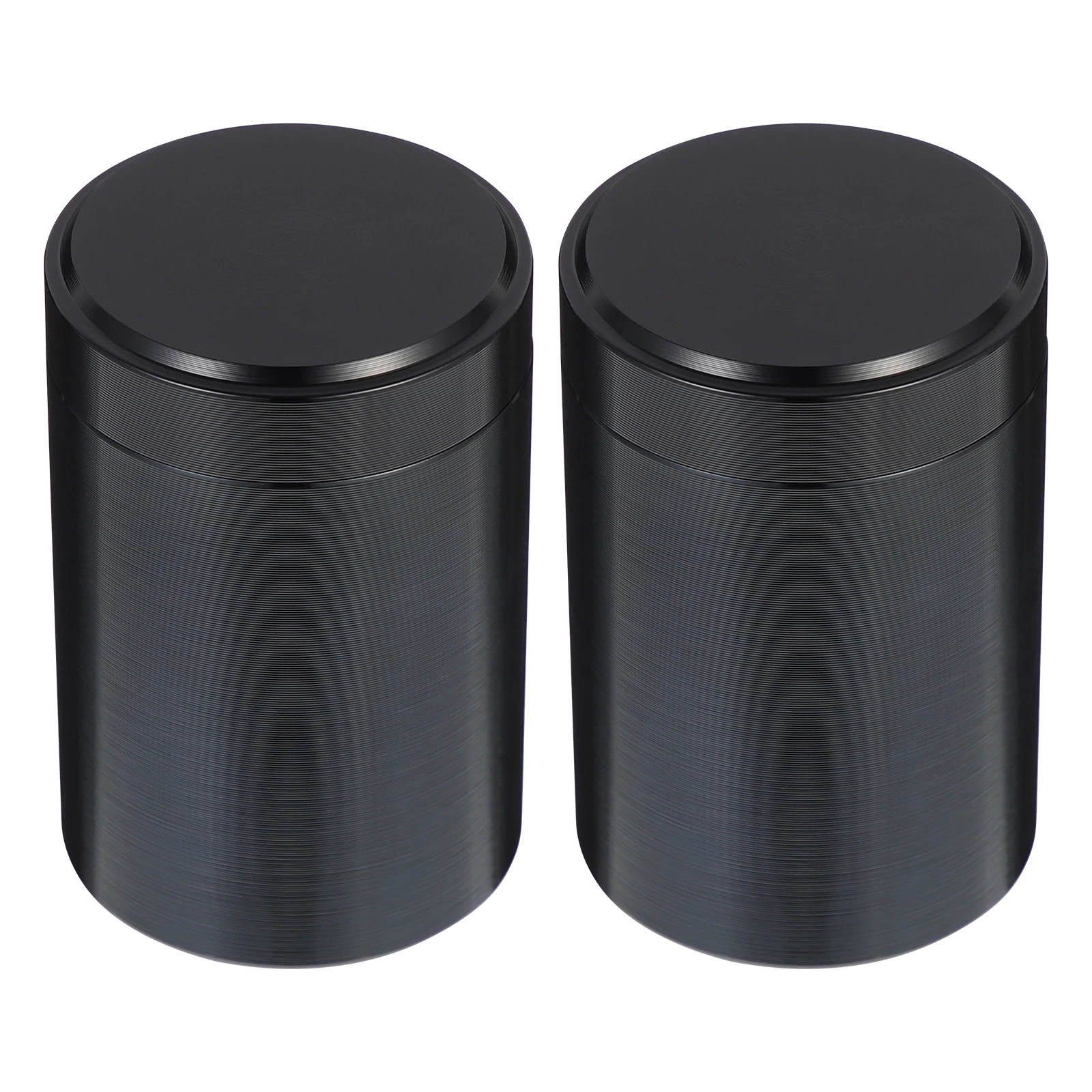 

2pcs Sealed Canister Titanium-Aluminium Alloy Food Storage Jar Creative Container Portable Tea Holder Dustproof