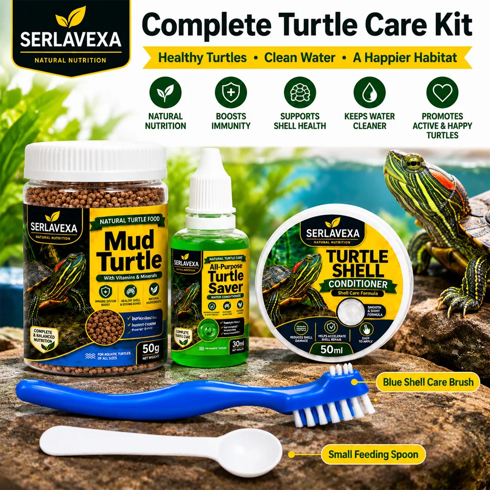 Water Conditioner Drop - Aquatic Turtle Care Set Food Pellets
