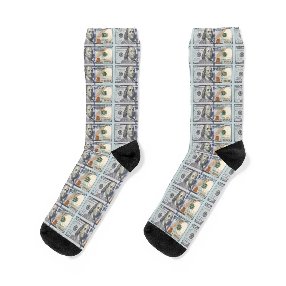 

100 Dollar Bill Socks christmas gift gifts New year's Stockings compression Socks Girl Men's