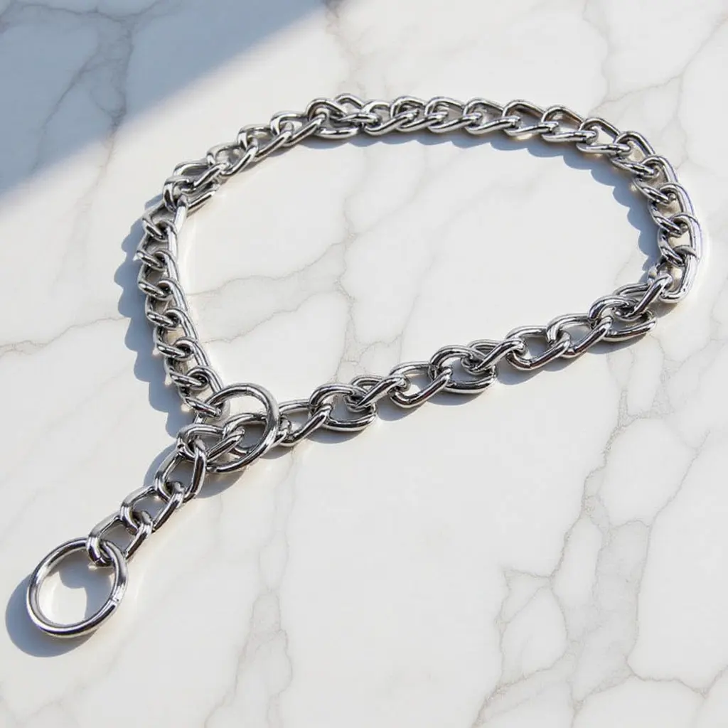 

Extra Heavy Duty Carbon Steel Dog 1.6mm Thick 30Cm Adjustable Slip on Gentle Control for Obedience