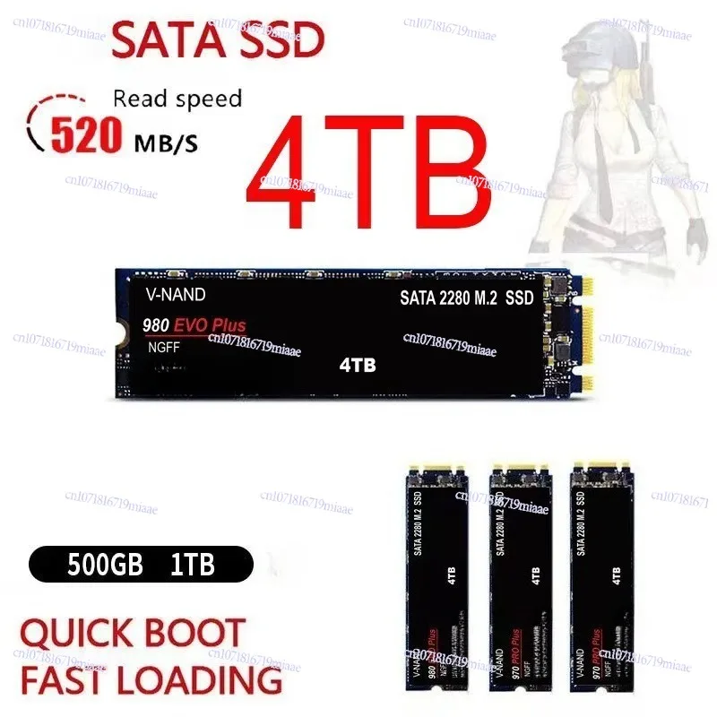 

Настольный твердотельный накопитель M.2 SSD 4 ТБ/2 ТБ/1 ТБ, высокоскоростной универсальный жесткий диск