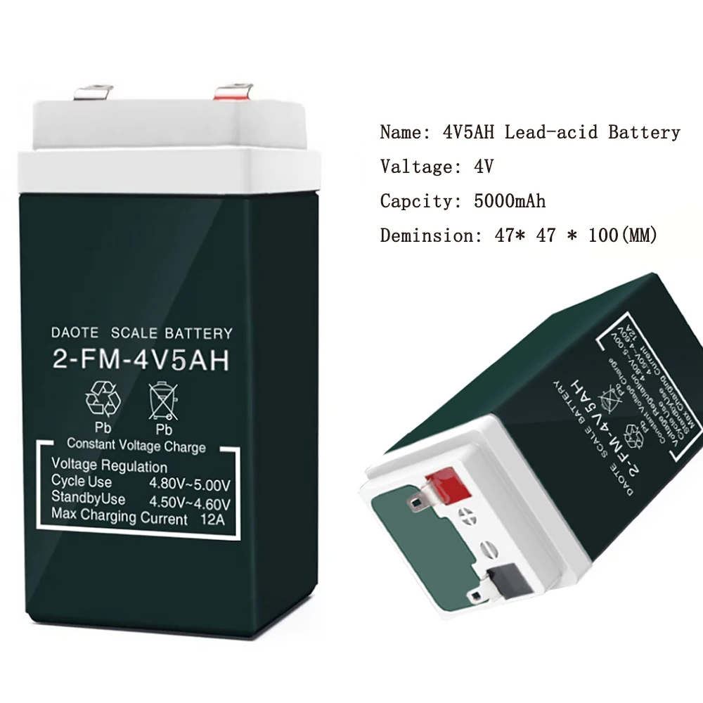 4V5AH Lead-acid Battery 4V 5ah 4AH Storage Batteries For Scale Children Toy Car Baby Carrier Desk Electronic Scale Backup Power