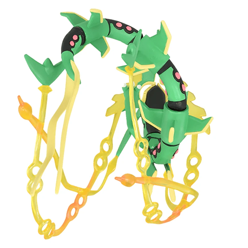 Takara tomy pokemon rayquaza modelo anime periférico dos desenhos animados brinquedos coleção de presente de aniversário das crianças ornamentos figuras da moda