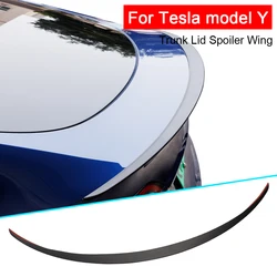 For Tesla Rear Trunk Lid Car Spoiler Wings Tuning Exterior Accessories For Tesla Model Y 2017 20218 2019 2020 2021 2022 2023