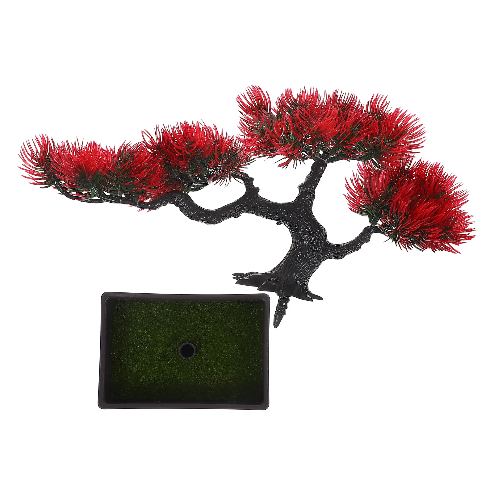 

Artificial Plants Bonsai Tree Potted Faux Japanese Pine Simulation Zen Garden Fake Plant Home Office Indoor Decor Desktop
