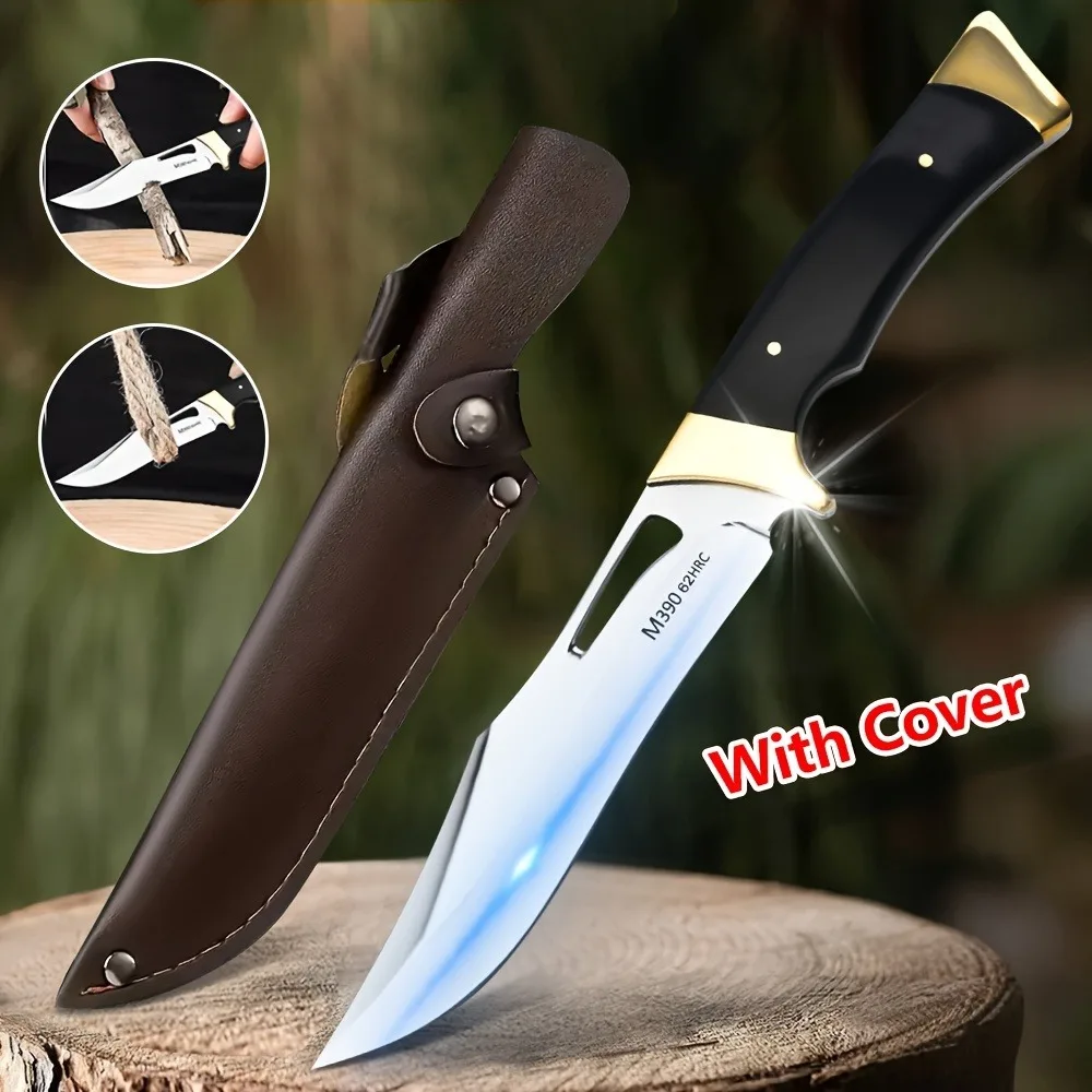 Outdoor multi-purpose military tactical knife, EDC sharp cutting knife, camping hunting survival knife, self-defense knife