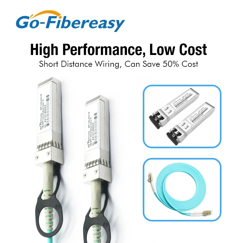 SFP Cable 10Gb AOC 1m,2m~100m SFP+ to SFP+ Active Optical Cables For MikroTik,Ubiquiti,Dell,Netgear,HW....Fiber Switch/Equipment