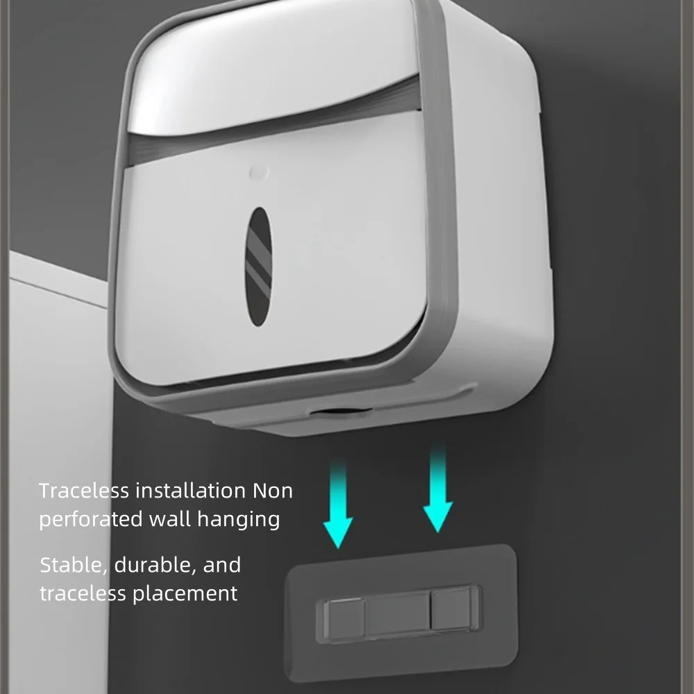 Soporte de papel higiénico, caja de pañuelos húmedos, estante de pared de baño, estante de rollo de papel, dispensador de almacenamiento, accesorios