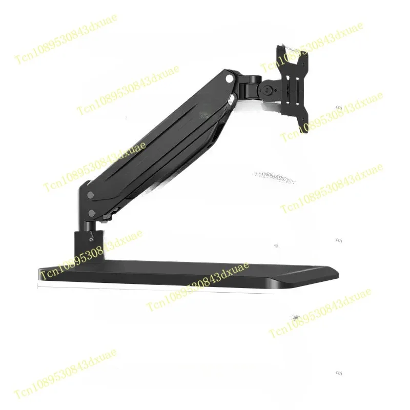 Desktop No-punching Computer Monitor Bracket Pneumatic Mechanical Cantilever Lifting, Rotating and Heightening Base
