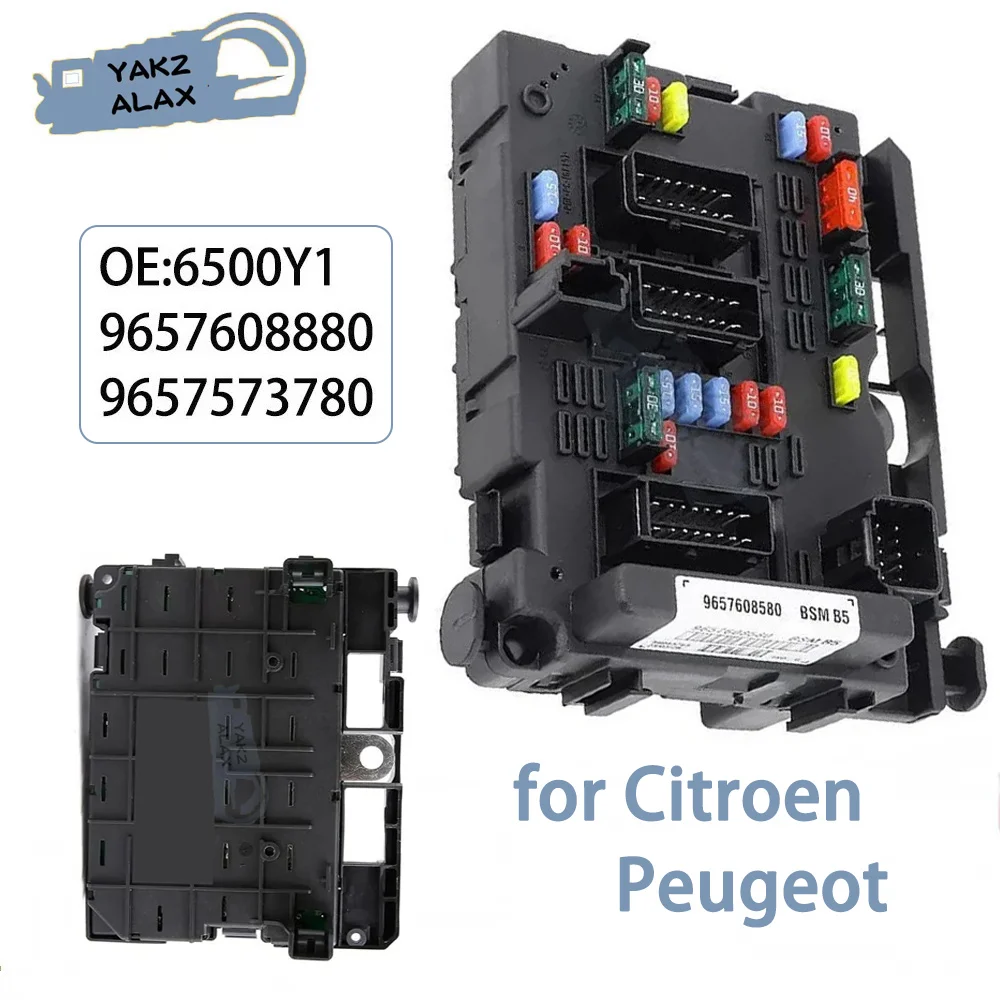 

New Fuse Box Module Under Bonnet for Peugeot 307 406 807 206 Citroen C3 C5 C8 Xsara 1999-2012 6500Y1 9657608880 9657573780