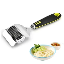 Household Manual Stainless Steel Noodle Cutter Machine Instant Dough Garlic Ginger Roller Cut Knife Makers Kitchen Pasta Tools