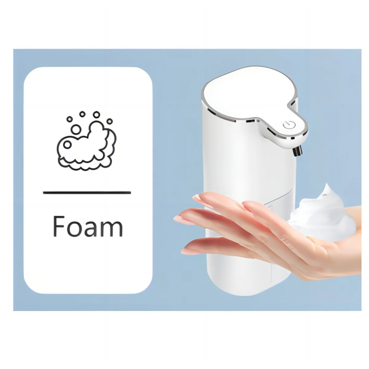 Automatic Foam Soap Dispensers Bathroom Smart Washing Hand Spray Disinfection Machine Wall-Hanging with Type-C ChargingB