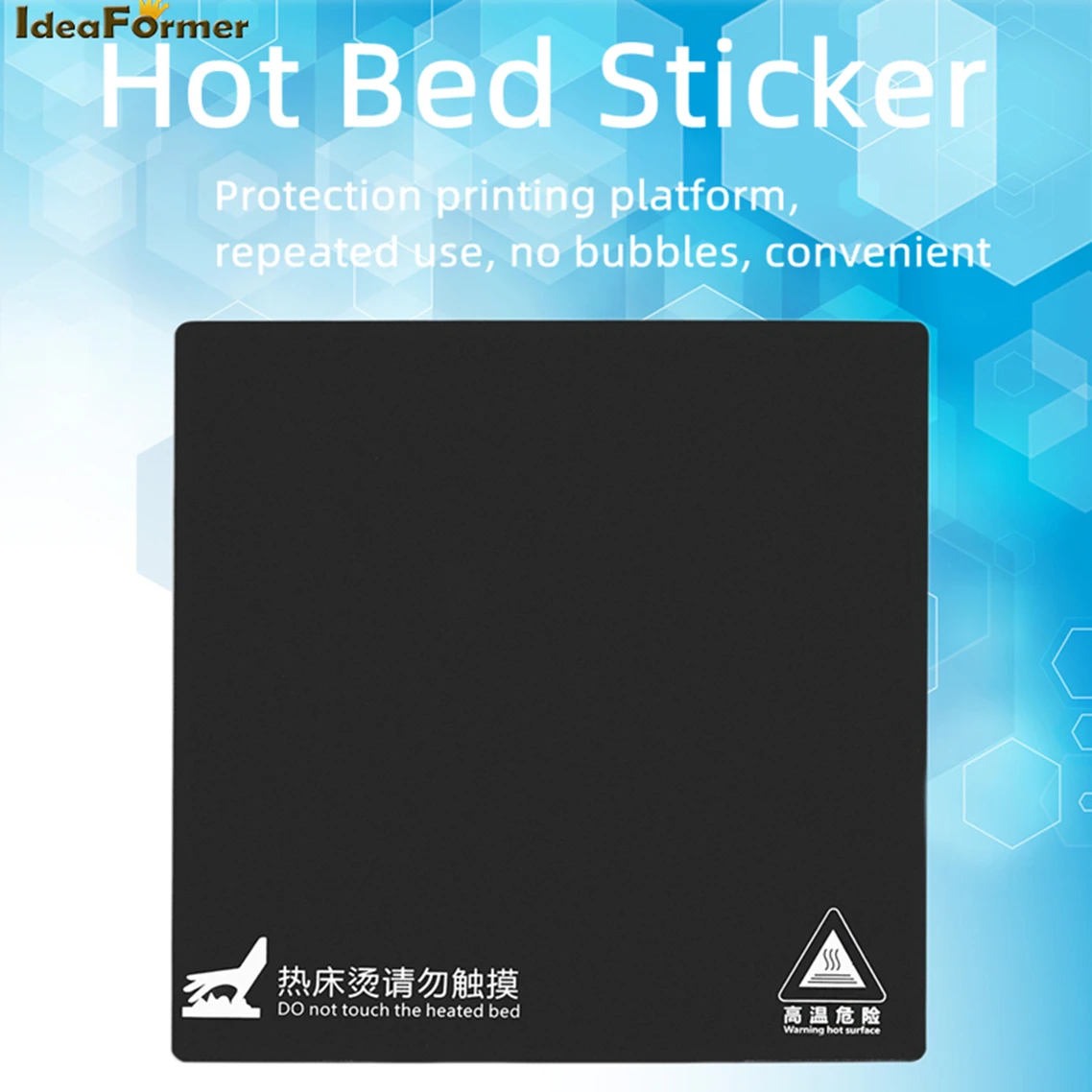 Heat Hot Bed Sticker 150/ 214/ 220/235/310mm print build plate Sheet paper With 3M Tape For Ender 3/ 5 Anet A6 A8 3d Printer