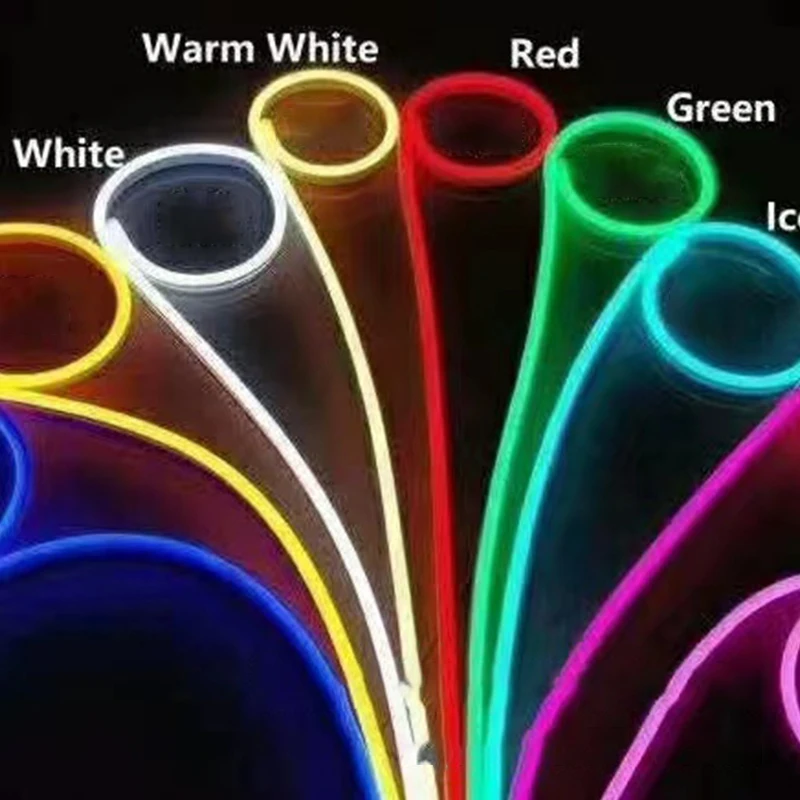 12v Neon Light With Led Light Strip Outdoor 6x12 Light Word Light Strip Soft Flexible Silicone Light Strip