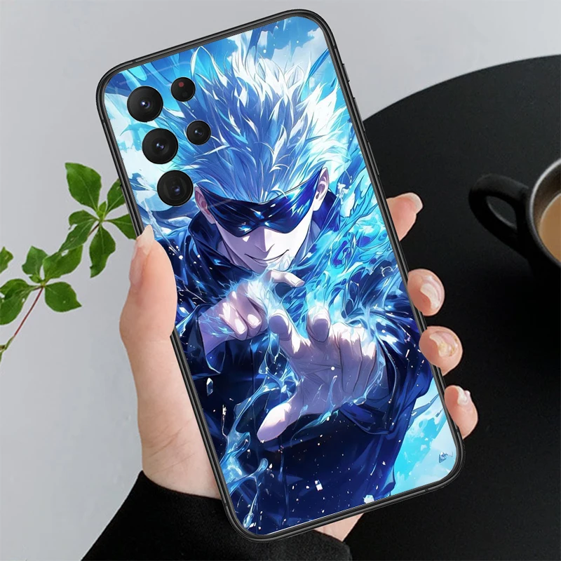 

Jujutsu kaisen Satoru Gojo Phone Case For Samsung Galaxy S25 S24 S23 S22 S21 Ultra S24 S23 S22 S21 S25 Plus S24 S20 FE