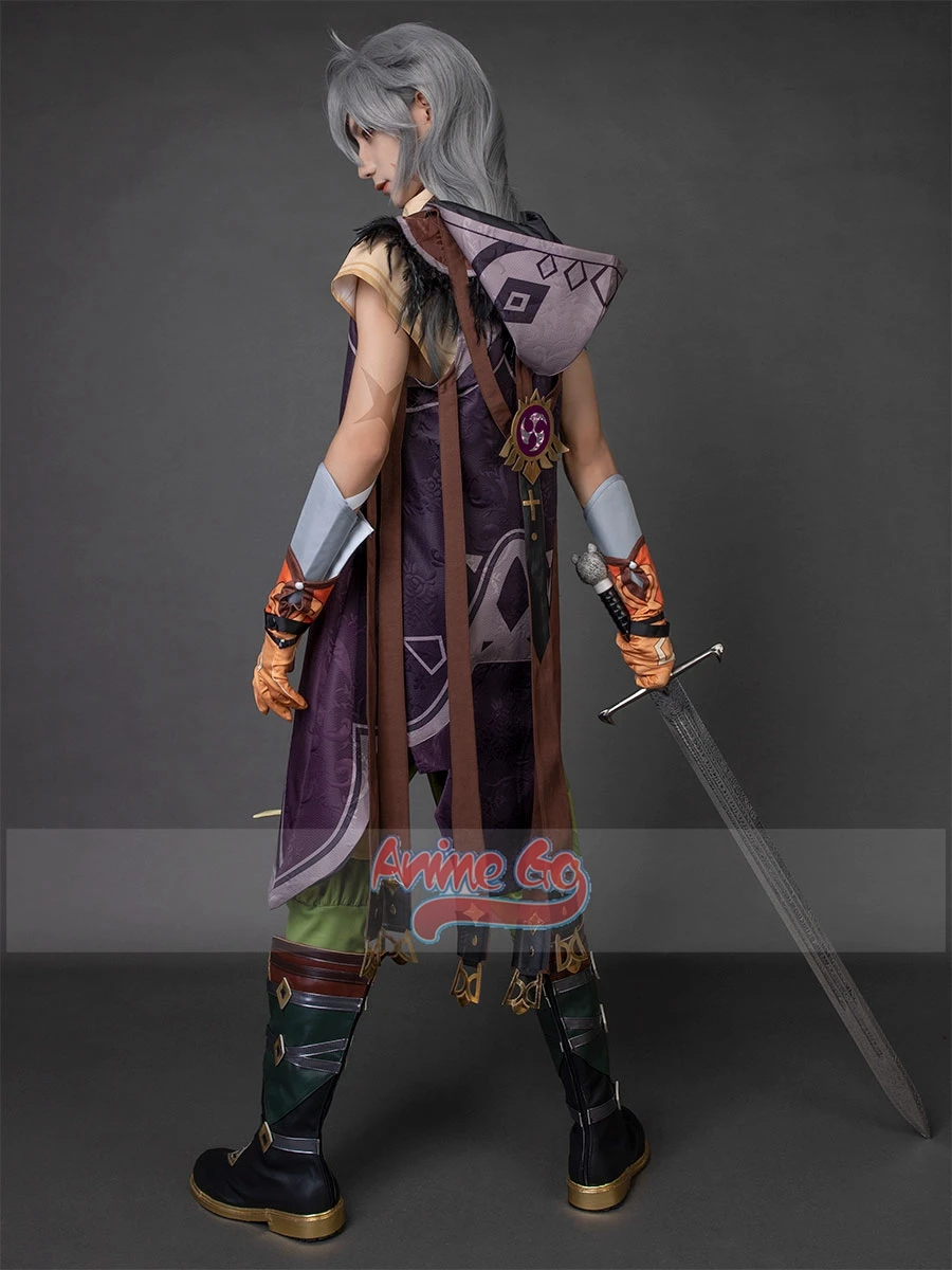 Spiel Genshin Impact Rasiermesser Cosplay Kostüm Männer Rollenspiel Halloween Outfit C00028-A