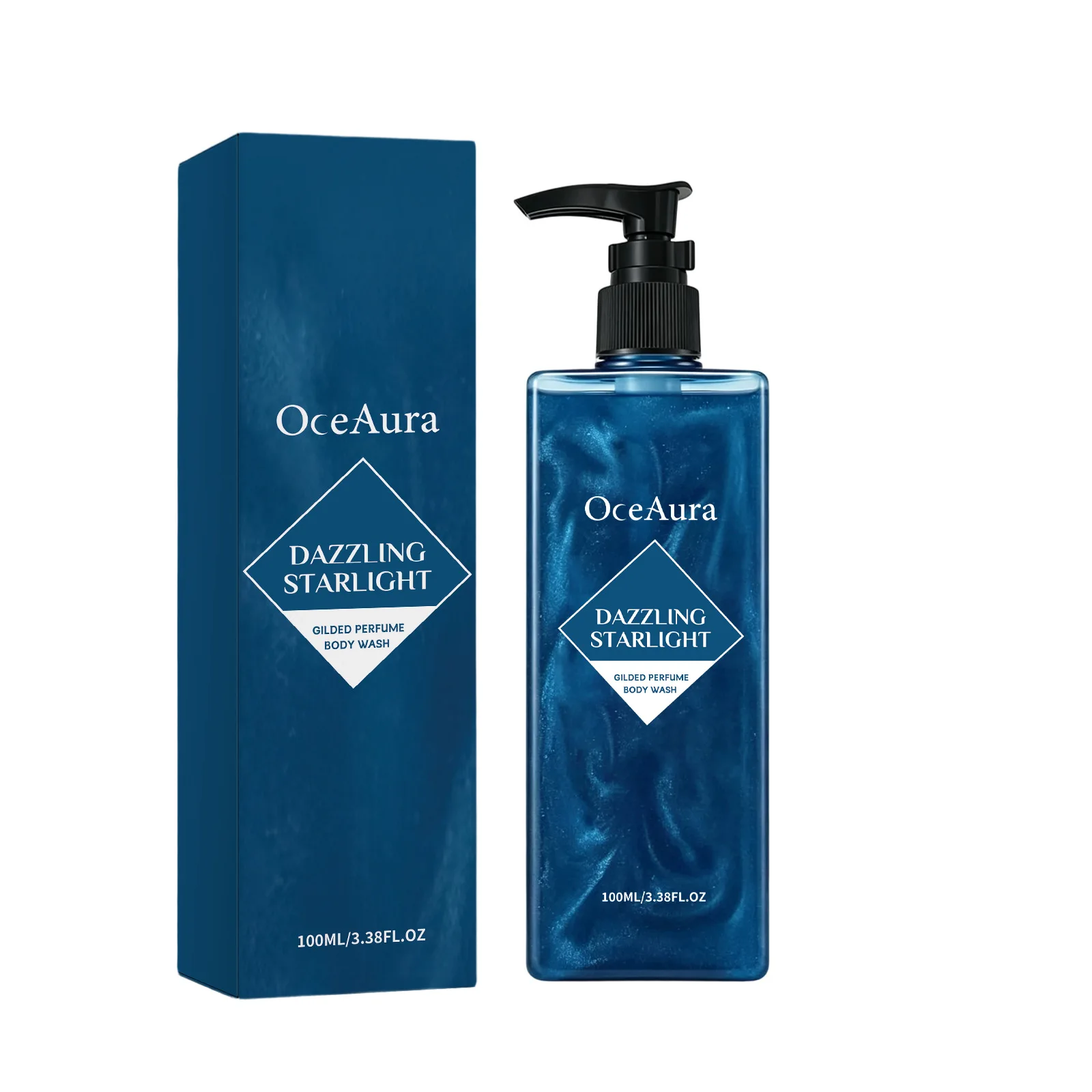 OCEAURA Gilded Perfume Body Wash, silky texture, deeply cleanses body skin grease and freshens unpleasant odors