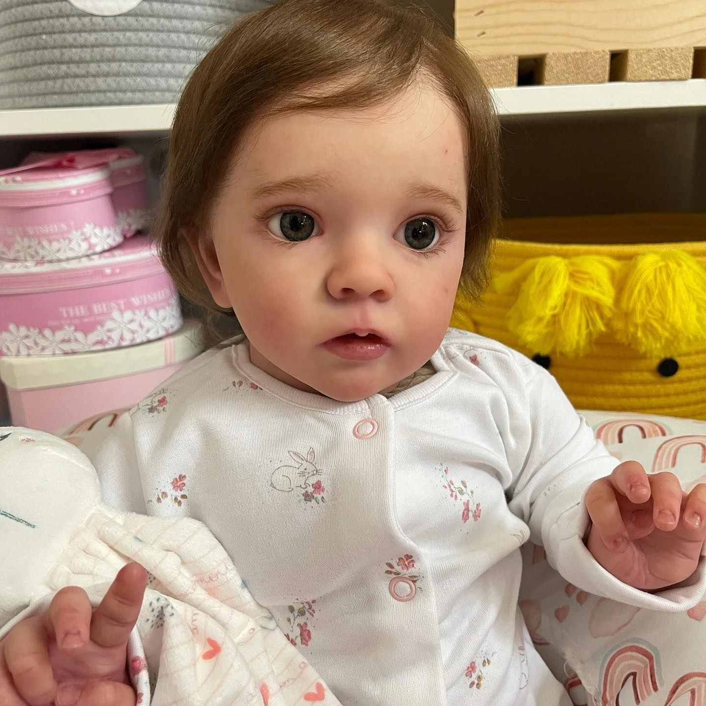 

Cutest Missy Bebe Reborn Girl 58cm Handmade 3D Painted Skin Lifelike Real Reborn Toddler Dolls For Children's Christmas Gift
