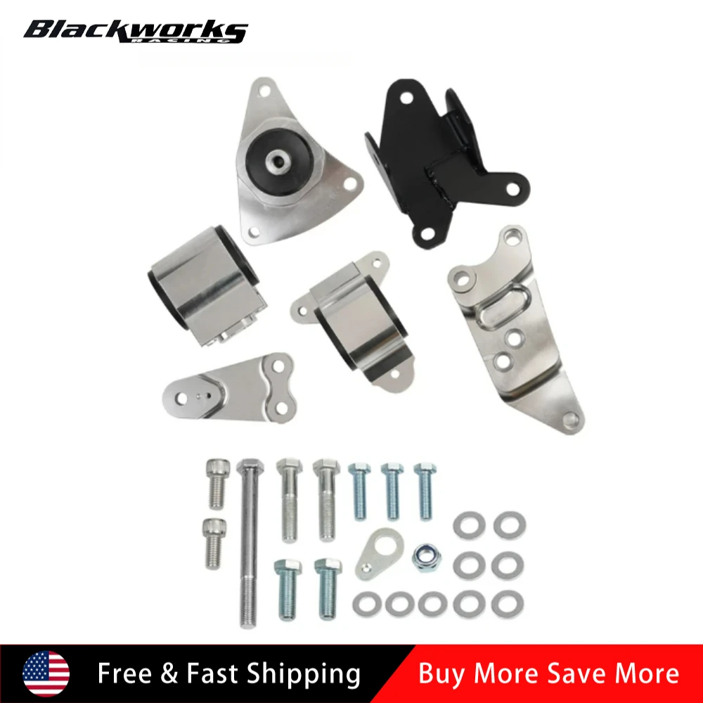 

Engine Swap Mount Kit Fit for Honda Civic Si 02-06 Acura RSX Motor Engine Mounts K20 DC5 EP3