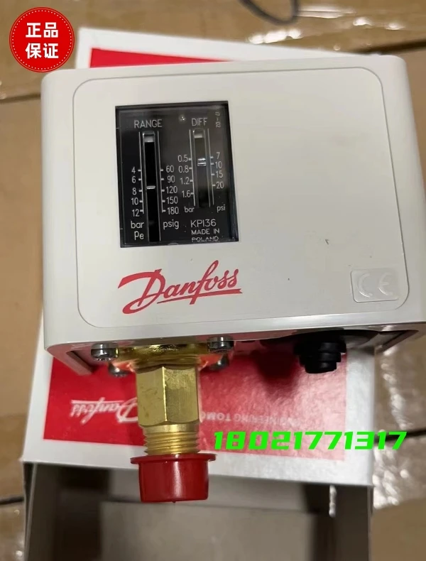 Danfoss KPI Series Pressure Switch Liquid And Gas Medium Are Suitable For Automatic Adjustment And High Precision Controller