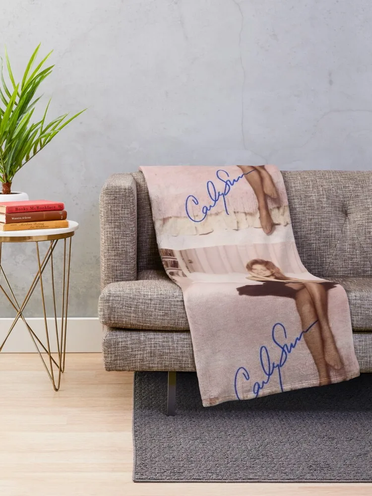 Carly Simon Autograph Throw Blanket Vintage Kid'S blankets and throws Blankets