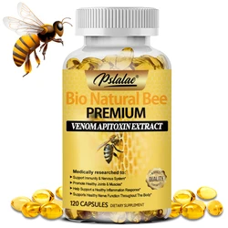 Natural Bee Capsules Enhance Immunity and Anti-oxidation, Effectively Relieve Joint Inflammation 120 Capsules Non-GMO