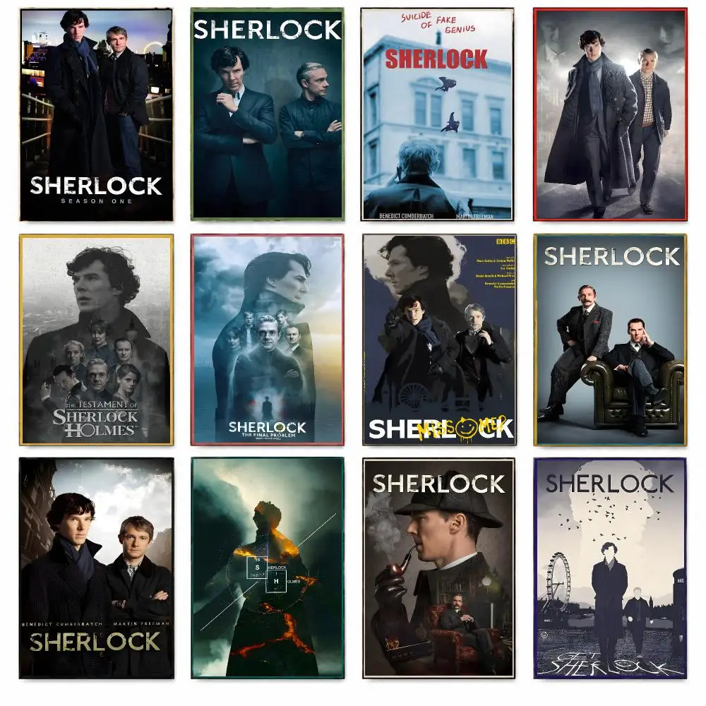 Series Mystery S-Sherlock Poster HD Print Wall Art Bedroom Dorm Office Gaming Room Cafe Gifts