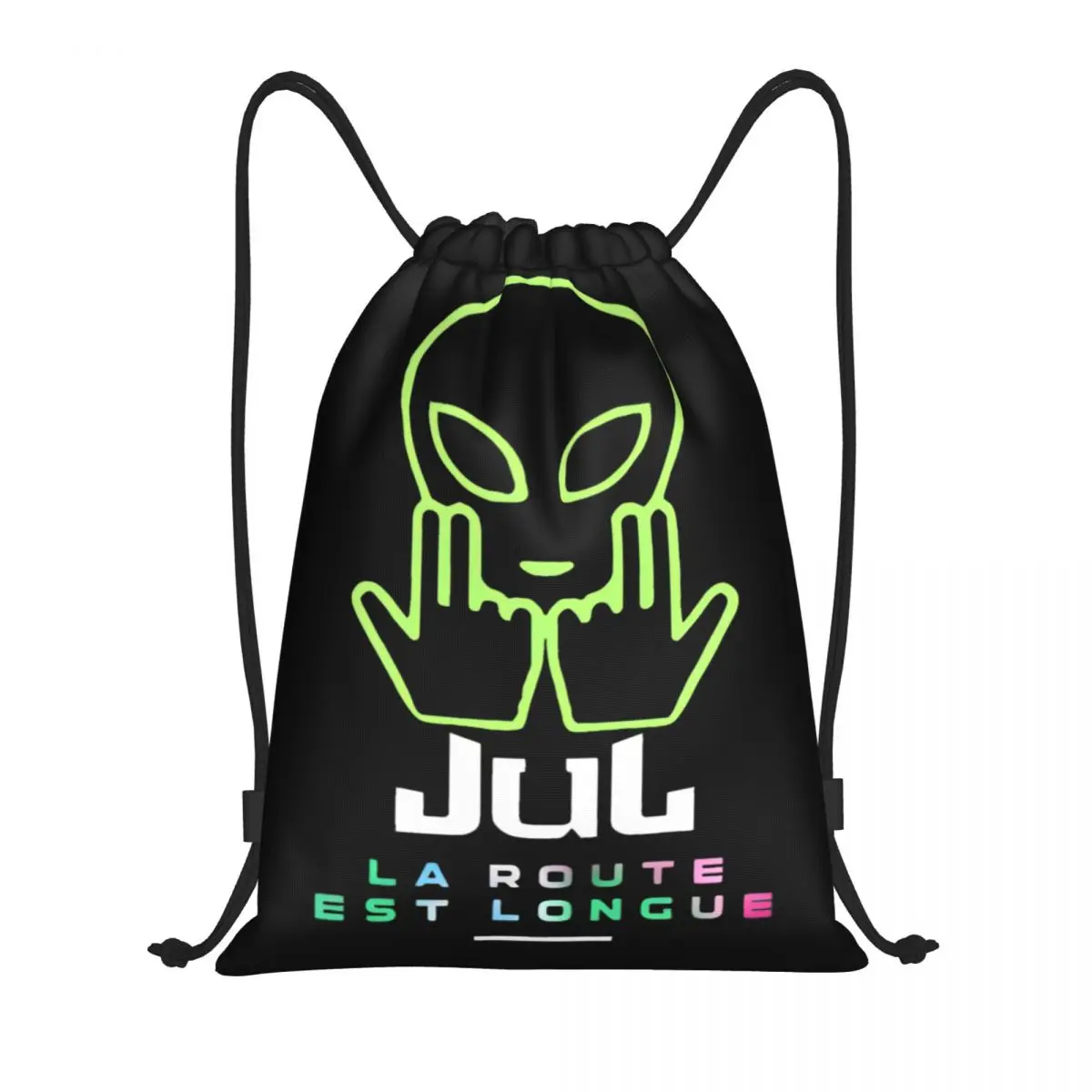 Jul Gold And Platinum Rapper Drawstring Bags Sports Backpack Gym Sackpack String Bag for Cycling