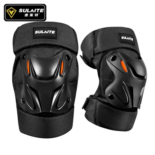 Imagen 2 del producto SULAITE 1 par de rodilleras y codos para motocicleta, rodilleras combinadas para hombres, Protector deportivo para carreras de montaña y Motocross, equipo Protector para Motocicleta