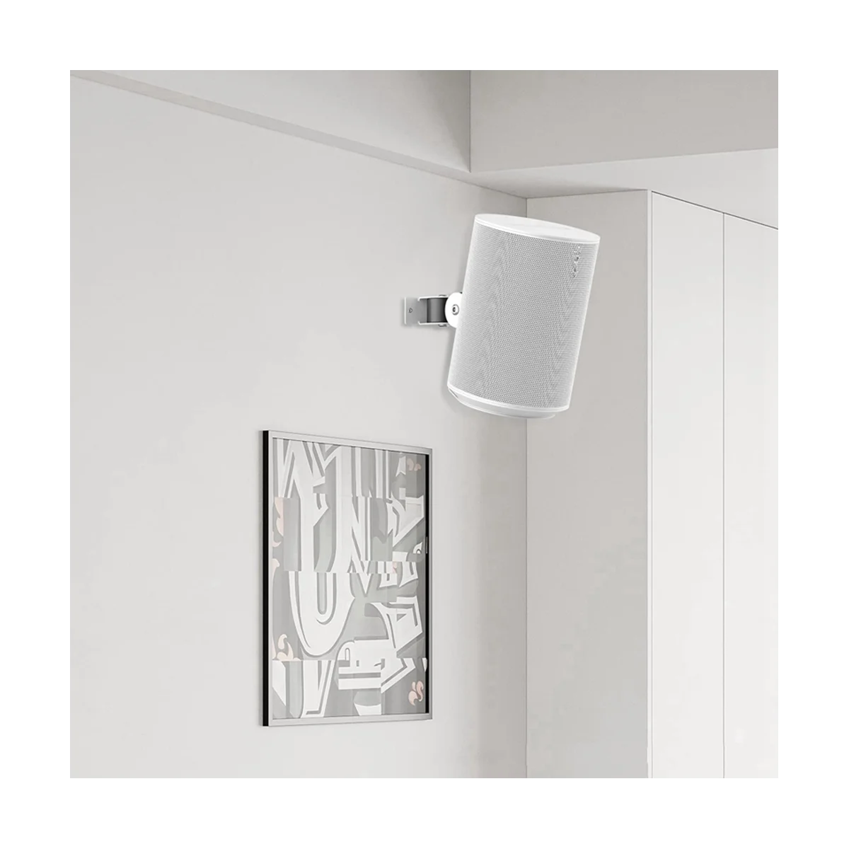 قوس مثبت على الحائط للعصر ، حامل حامل حائط معدني ، توفير مساحة بيضاء