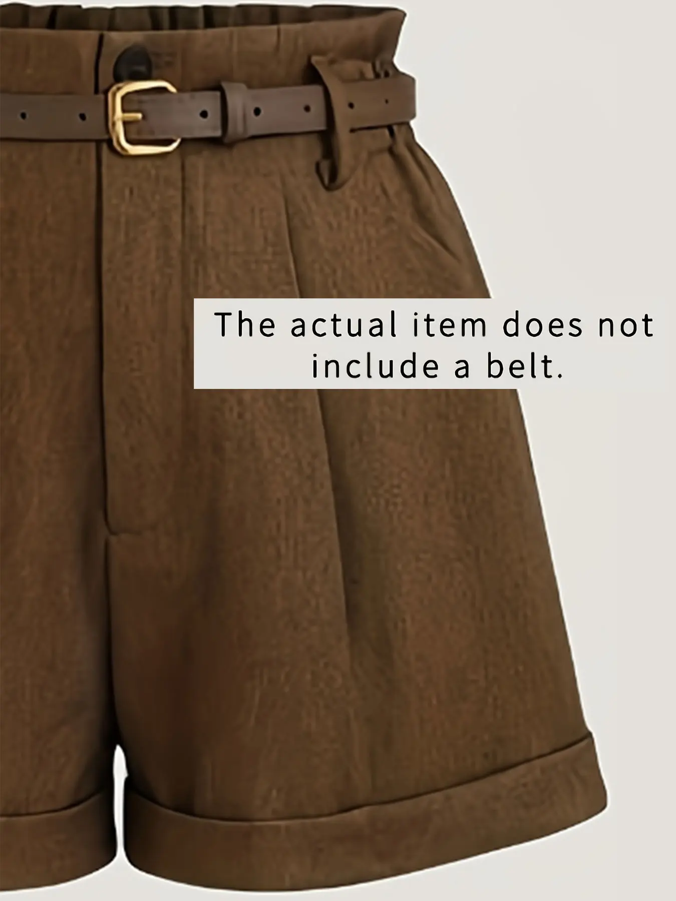 벨트가 없는 여성용 복고풍 반바지는 미니멀하고 일과 일상 착용 모두에 다기능적입니다. 그들은 신축성이 있습니다.