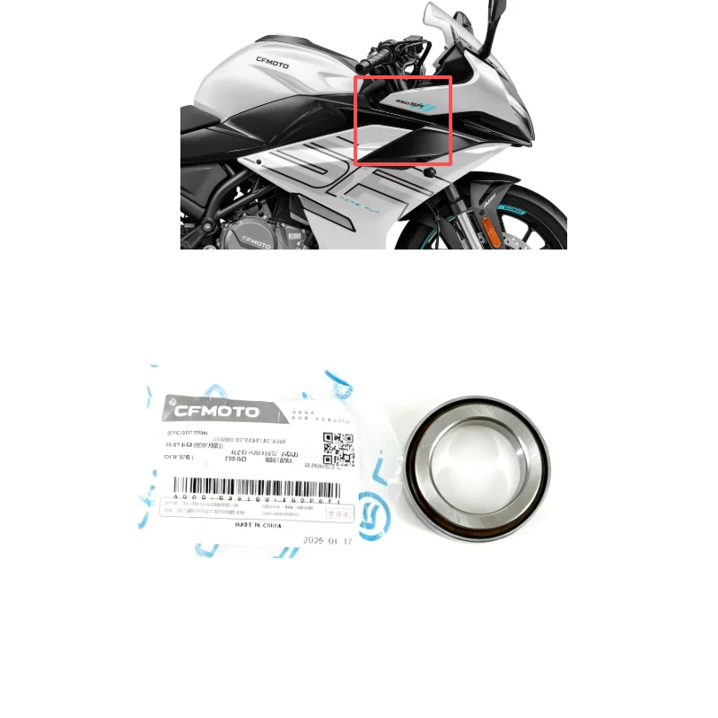 For CFMOTO Steering Bearing Assy 150NK 250SR 250SR-FUN 400GT 650MT 650GT 700MT 700CLX Motorcycle  Original Parts