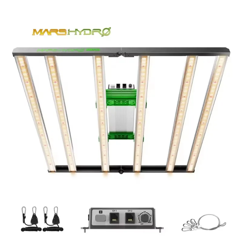 480W Mars Hydro FC-E4800 Cost-Effective Uniform PPFD Smart Dimmable Full Spectrum 480W Bar LED Grow Light for Indoor Veg Stage