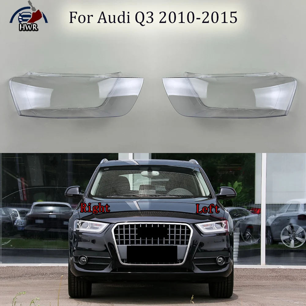 

Front Headlamp Cover Transparent Lampshade Headlight Shell Lamp Shade Plexiglass For Audi Q3 2010 2011 2012 2013 2014 2015